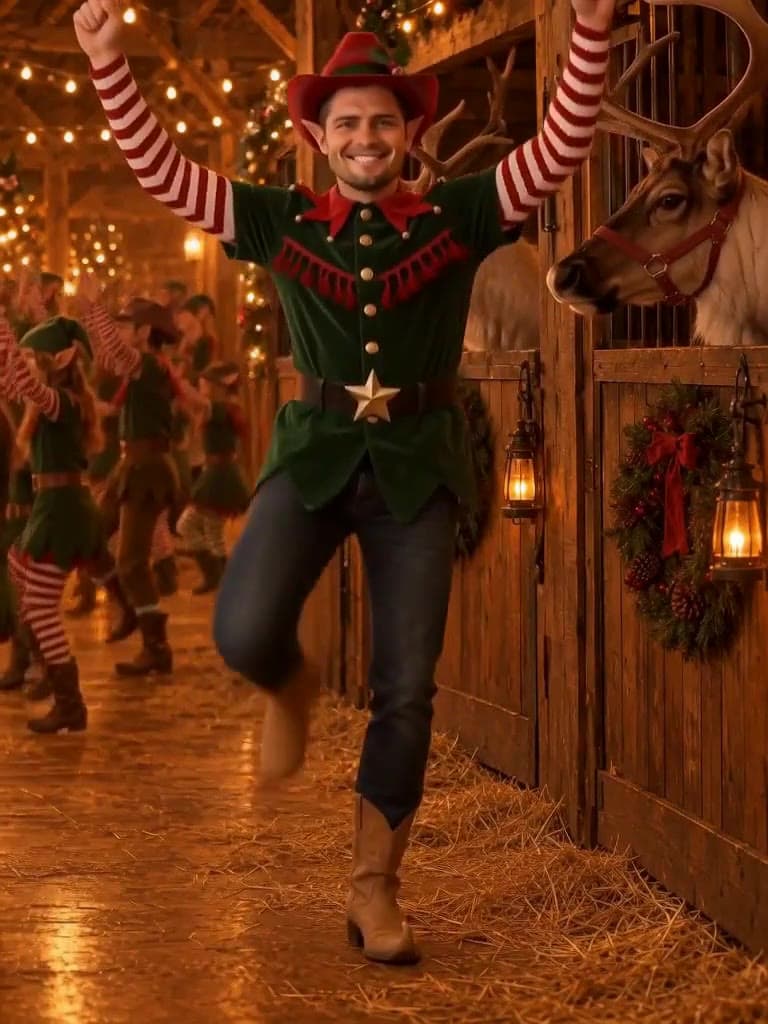 Everyone gets a solo from The Elf Barn Dance